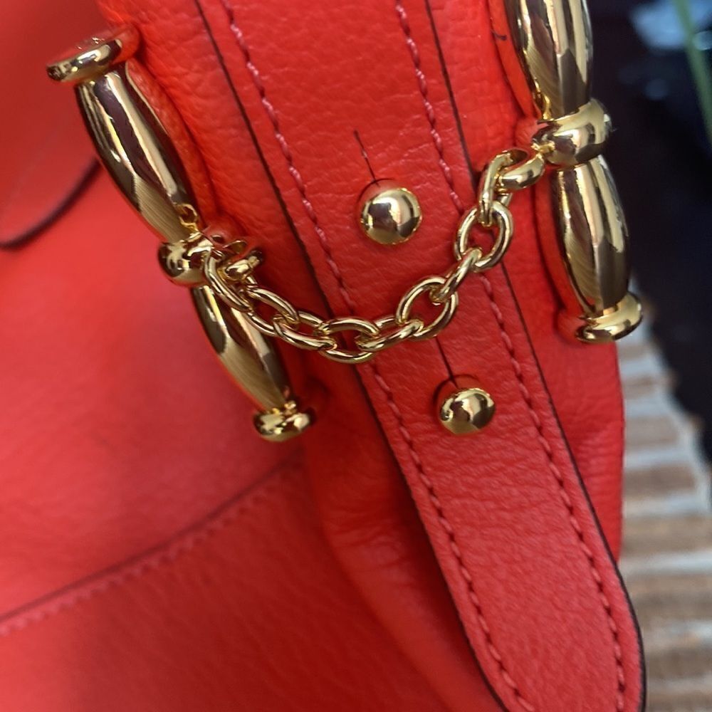 Euc Ralph Lauren bag red/ orange color - Picture 6 of 15